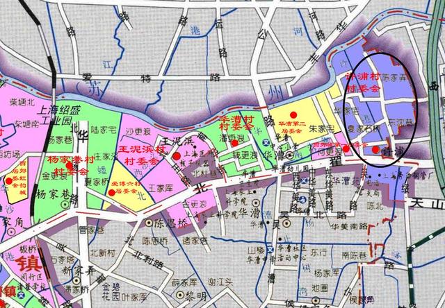上海虹橋商務(wù)區(qū)北部的許浦村：大部分要動遷，成為綠化為主的地區(qū)